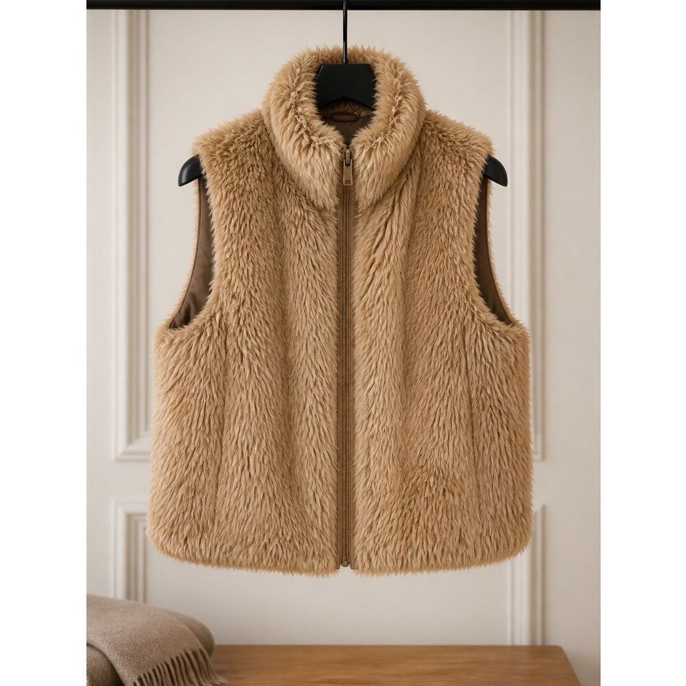 FAUX FUR VEST SIZE LARGE